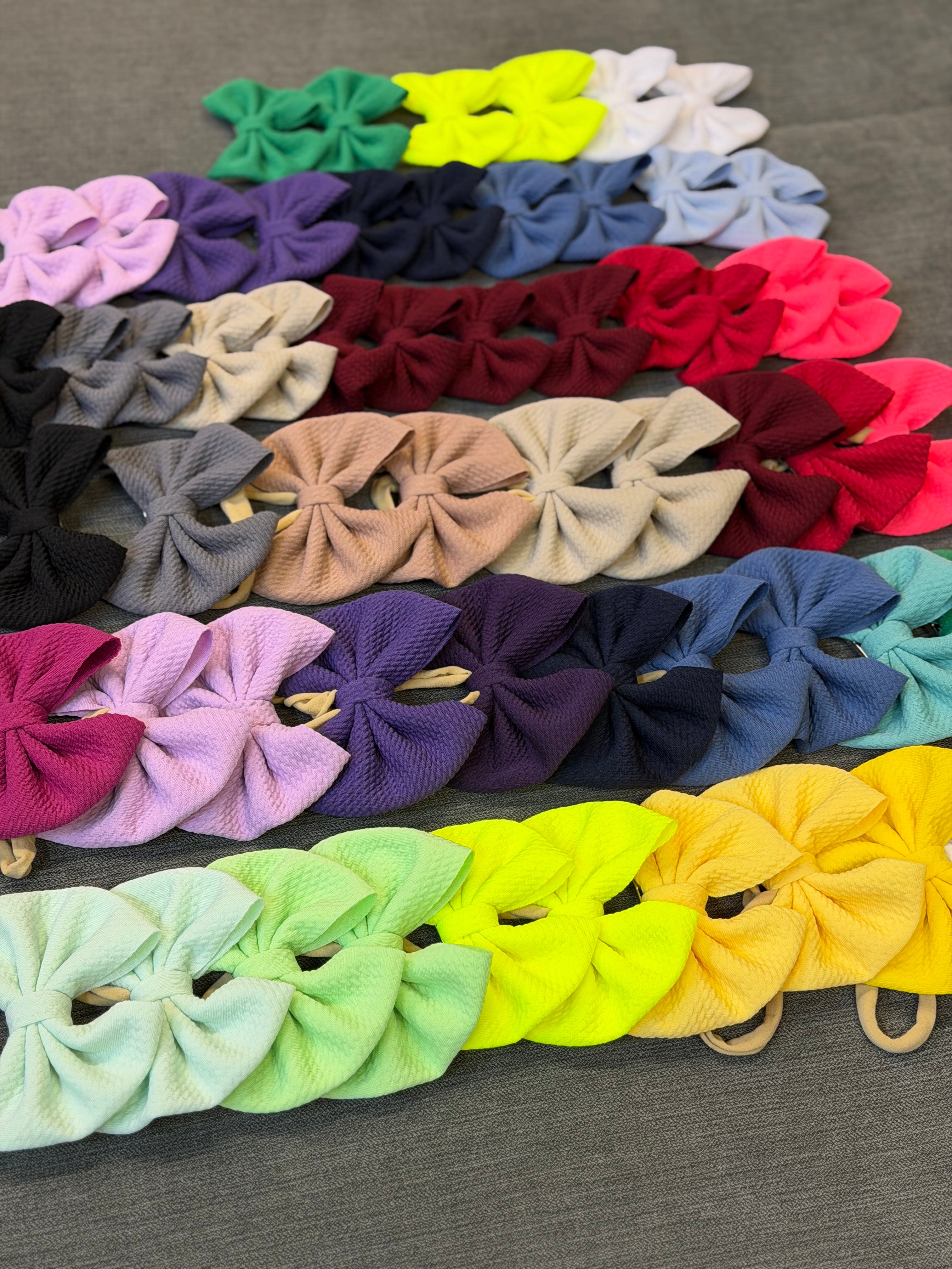 Solid Color Bows