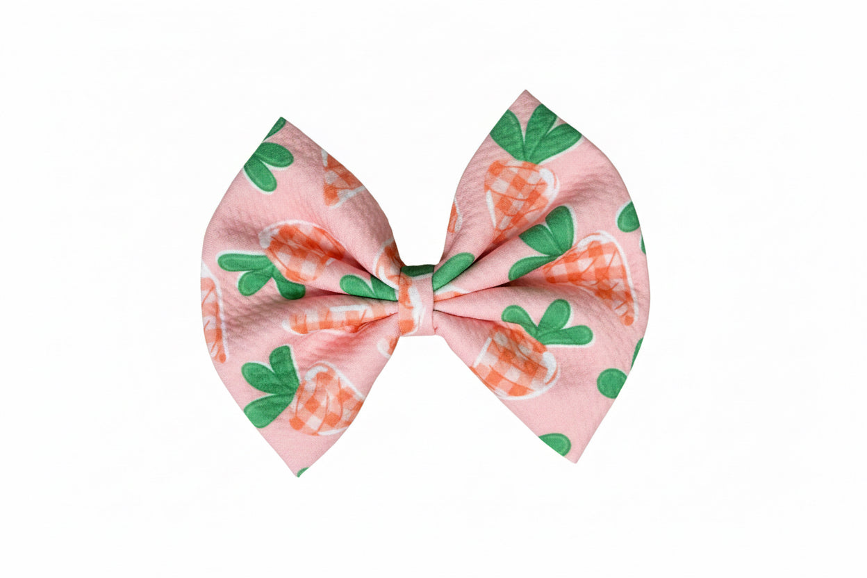 Pink Carrots Bow