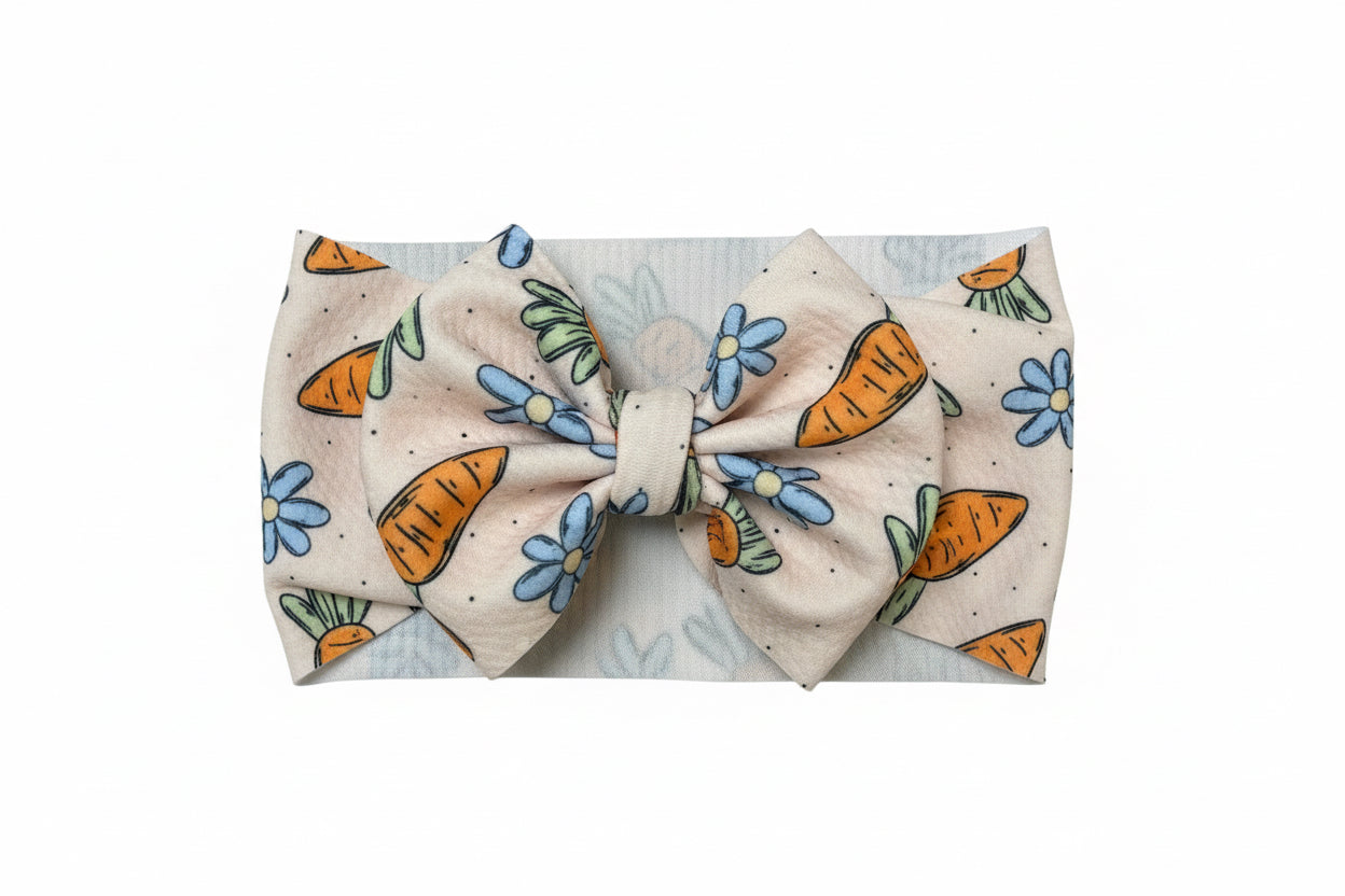 Floral Carrot Bow