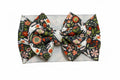 Green Floral Rabbit Bow