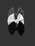 Solid Bows: Black and White