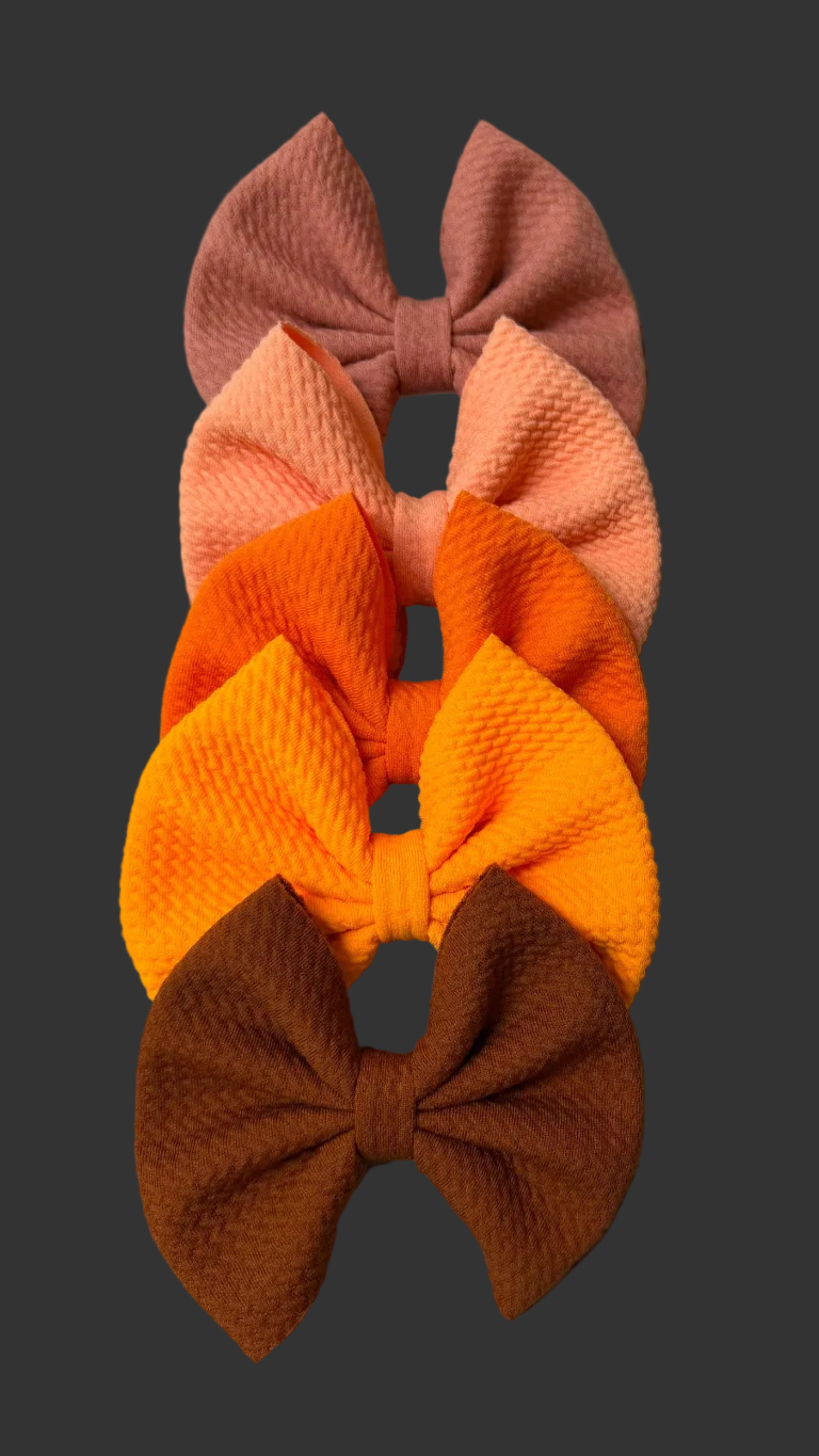 Solid Bows: Orange