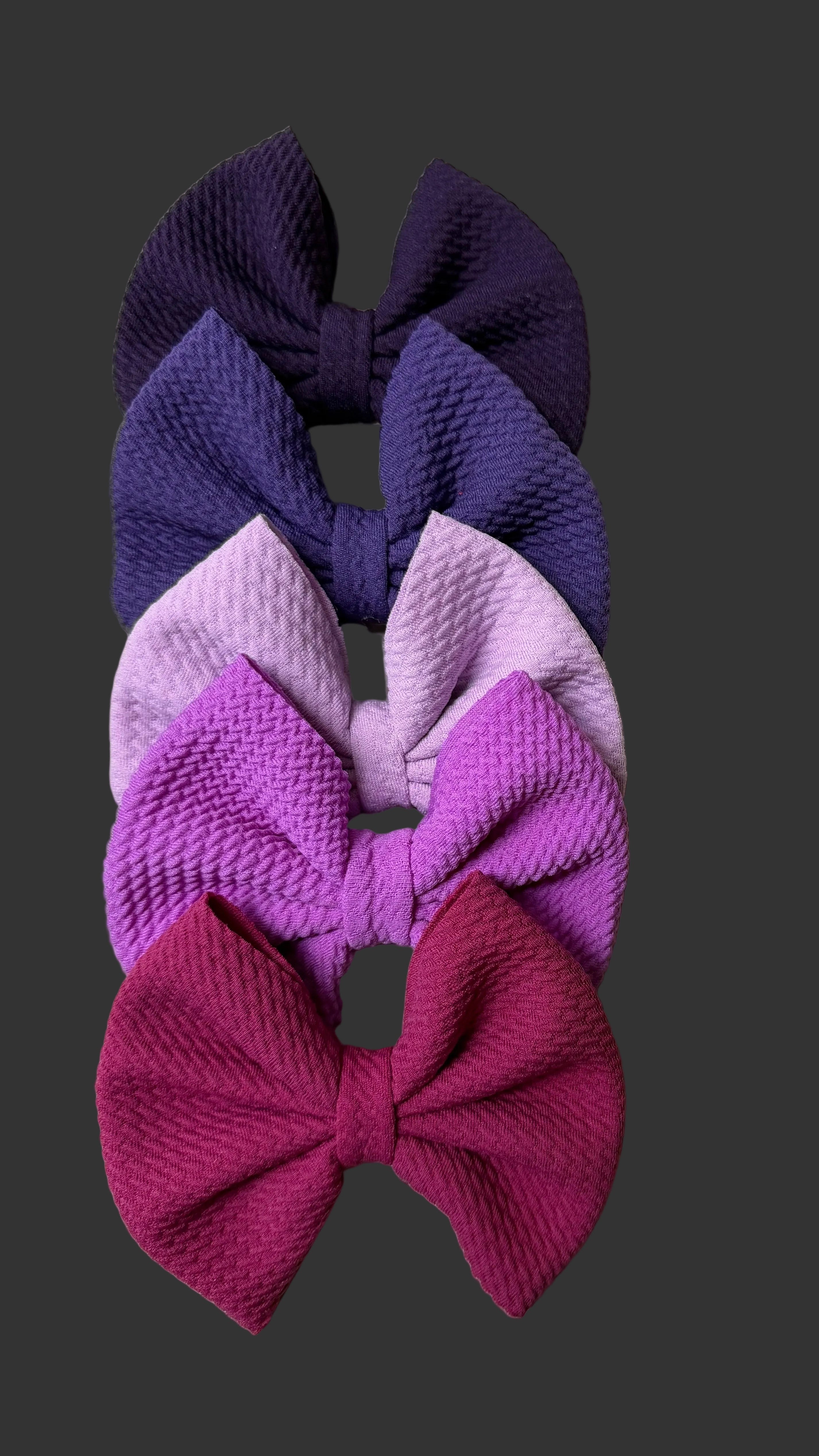 Solid Bows: Purple